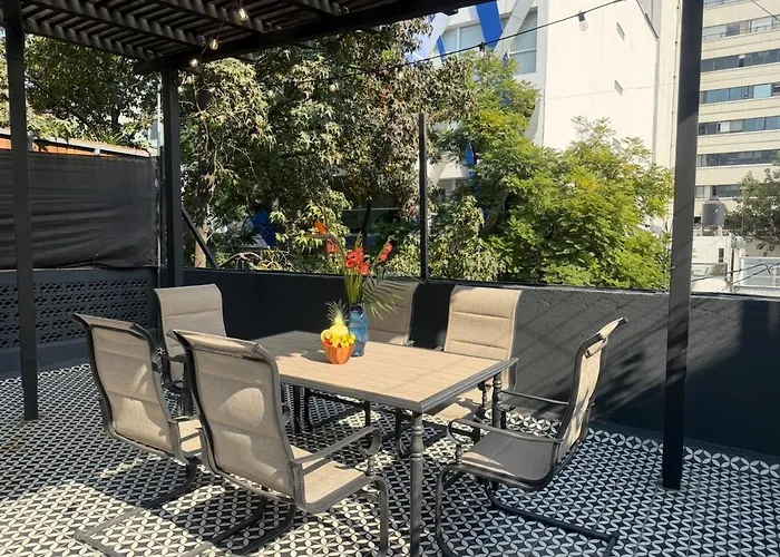 Apartamento La Chula, Stylish In Condesa And Rooftop Bar